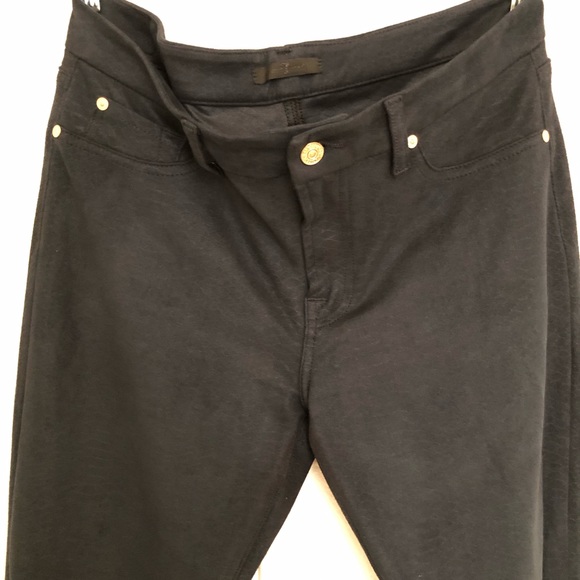 7 for all mankind Woman’s Skinny Leggings Navy Size 32 - Picture 2 of 7